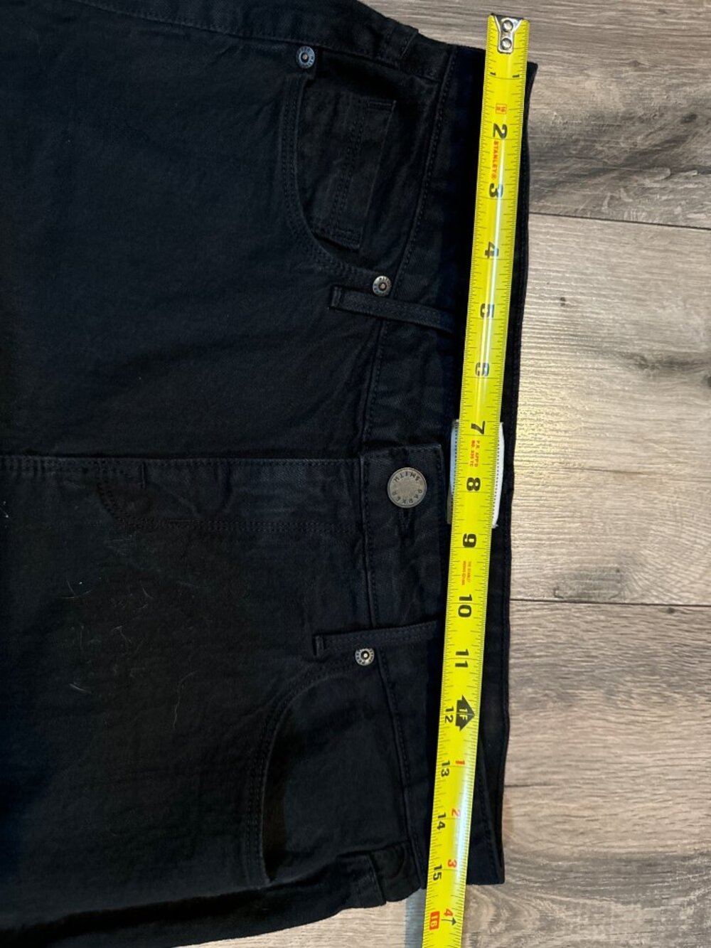 Parker Smith Black High-Waisted Frayed Step Hem Jeans Size 26 - Picture 3 of 10